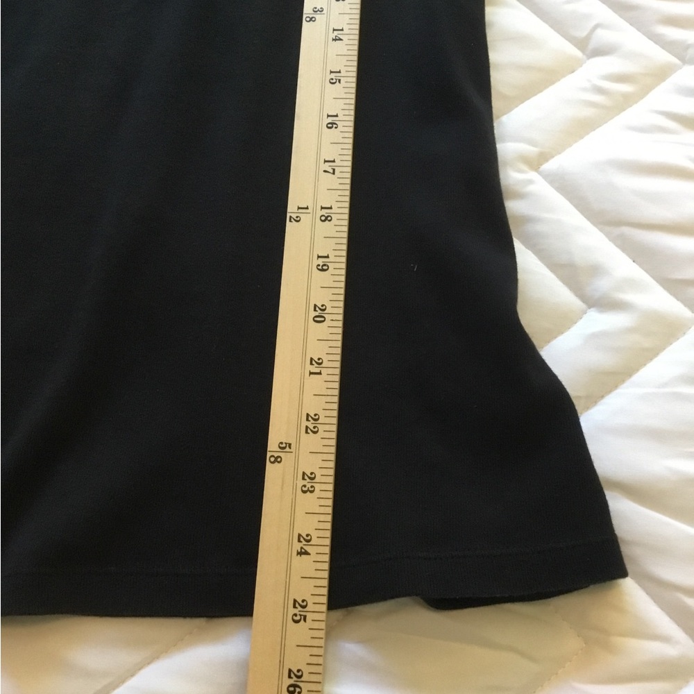 RAFAELLA Keyhole neckline Black T-shirt size 1X Short sleeve 100% soft cotton - Picture 5 of 7